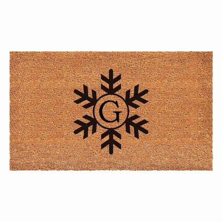 Calloway Mills Monogram Door Mat, Black, Natural, 36 in W x 72 in L 108793672G